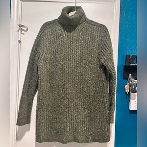 Cozy Olive Turtleneck Sweater